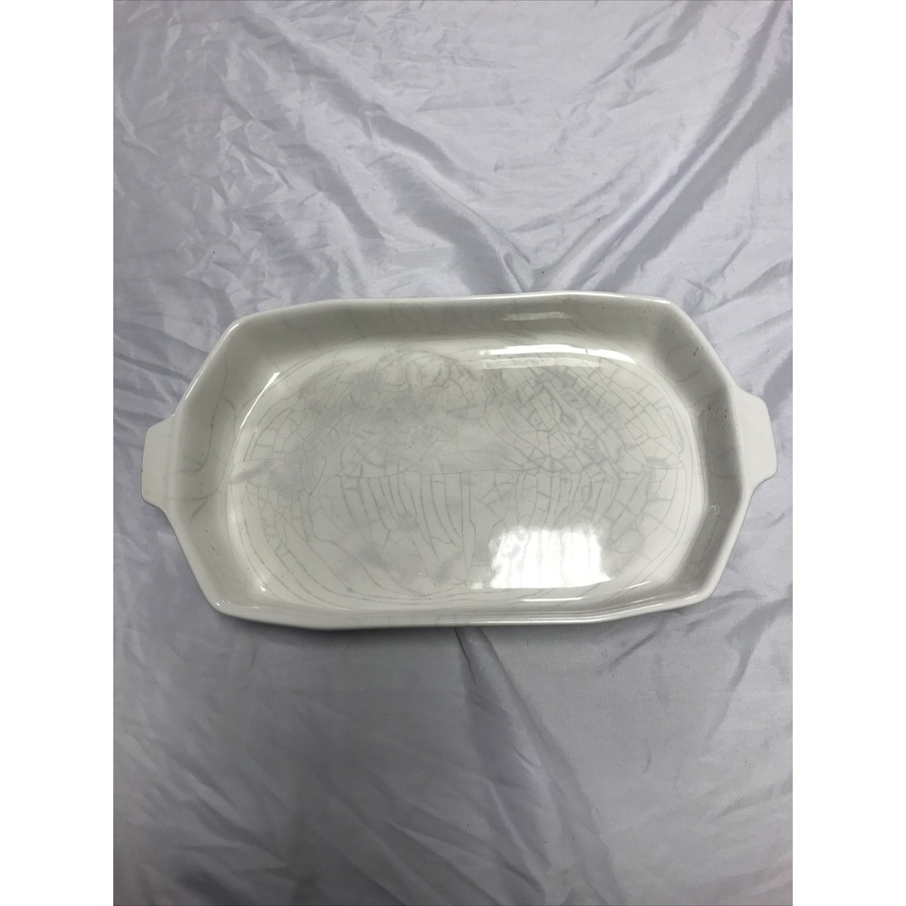 2 Quart Baker Pfaltzgraff HERITAGE WHITE Lasagna Casserole 236